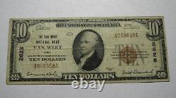 $10 1929 Van Wert Ohio OH National Currency Bank Note Bill! Ch #2628 FINE RARE