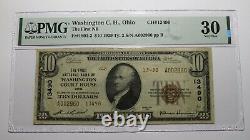 $10 1929 Washington Court House Ohio OH National Currency Bank Note Bill #13490