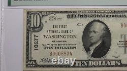 $10 1929 Washington Oklahoma OK National Currency Bank Note Bill #10277 VF25 PMG
