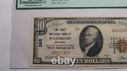 $10 1929 Waterloo New York NY National Currency Bank Note Bill Ch #368 XF40 PCGS