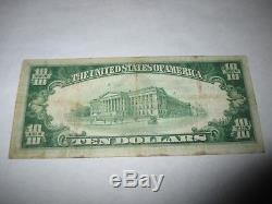 $10 1929 Watertown New York NY National Currency Bank Note Bill Ch. #1490 VF+++