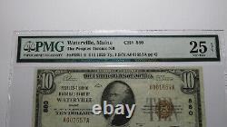 $10 1929 Waterville Maine ME National Currency Bank Note Bill Ch. #880 VF25 PMG
