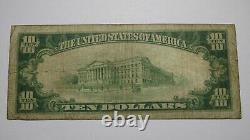 $10 1929 Watkins New York NY National Currency Bank Note Bill Ch #9977 RARE