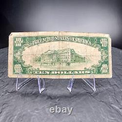 $10 1929 Wheeling West Virginia WV National Currency Bank Note Bill #5164