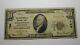 $10 1929 Whitinsville Massachusetts Ma National Currency Bank Note Bill 769 Fine