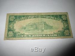 $10 1929 Whitinsville Massachusetts MA National Currency Bank Note Bill 769 Fine