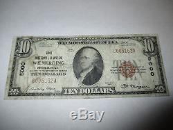 $10 1929 Wilmerding Pennsylvania PA National Currency Bank Note Bill Ch. #5000