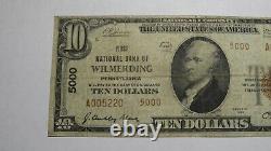$10 1929 Wilmerding Pennsylvania PA National Currency Bank Note Bill Ch #5000