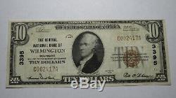 $10 1929 Wilmington Delaware DE National Currency Bank Note Bill Ch. #3395 VF