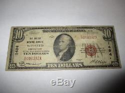 $10 1929 Winsted Connecticut CT National Currency Bank Note Bill! #1494 FINE