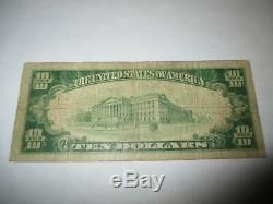 $10 1929 Yarmouth Massachusetts MA National Currency Bank Note Bill #516 Fine