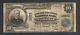 $10 Dollars Large Nashville Tn Usa National Currency Old Whitney Bank Note Bill
