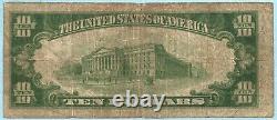 $10 National Currency 1929-T1 Ch#375 1st National Bank, St Johnsville, NY F+