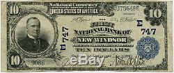 $10 National Currency First National Bank New Windsor, Maryland, VF
