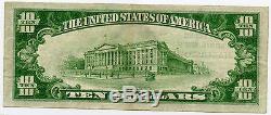 $10 National Currency Nicodemus National Bank Hagerstown Maryland, VF