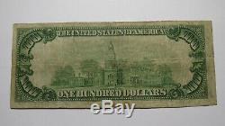 $100 1929 New Castle Pennsylvania PA National Currency Bank Note Bill! Ch. #4676