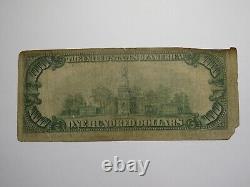 $100 1929 New York City NY National Currency Note Federal Reserve Bank Note Bill