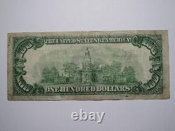 $100 1929 Richmond Virgnia VA National Currency Note Federal Reserve Bank VF