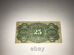 1863 US 25 Cents Fractional Currency, National Bank Note Co