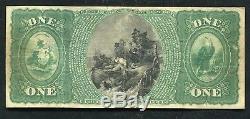 1865 $1 The Farmers National Bank Of Reading, Pa National Currency Ch. #696 Vf