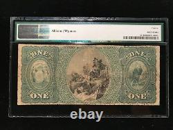 1875 $1 National Bank La Crosse Wisconsin PMG F12 Fine Currency Ch2344 Fr384