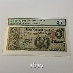 1875 Michigan $1 National Currency FIRST NATIONAL BANK BAY CITY Michigan PMG