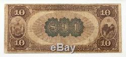 1882 $10 National Currency Fr #480 National Park Bank Ch #891 PMG Fine 12