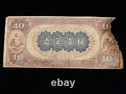 1882 $10 Ten Dollar Wilkes Barre PA National Bank Note Currency (Ch. 2736)