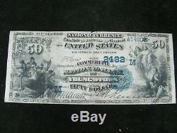 1882-1908 National Bank of Youngstown, OH $50 National Currency 2nd Charter