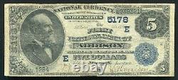 1882 $5 Db The First National Bank Of Addison, Ny National Currency Ch. #5178