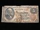 1882 $5 Five Dollar Boston Ma National Bank Note Currency (ch. 1029)