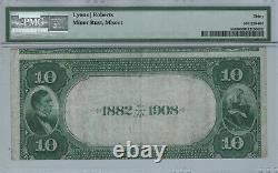 1882 Db $10 City National Bank Lincoln Nebraska Banknote Currency Pmg Vf 30 798
