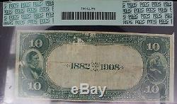 1882 Neligh National Bank Nebraska $10 Currency Pcgs Certified Vf Very Fine 20