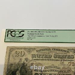 1882 New York $20 National Currency NATIONAL BANK OF COMMERCE IN NEW YORK PGCS
