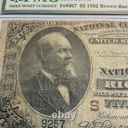 1885 Virginia $5 National Currency FIRST NATIONAL BANK OF RICHMOND PMG Brownback
