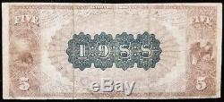 1892 2nd National Bank of Richmond, IN CH 1988 national currency $5 large note