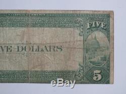 1900 $5 Large Size National Currency First National Bank Honolulu Hawaii 5550