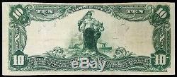 1902 $10.00 Nat'l Currency, Eau Claire National Bank of Eau Claire, Wisconsin