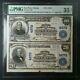 1902 $10 & $20 First National Bank Of Key West National Currency Uncut Pair Pmg