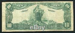 1902 $10 Db The 4th National Bank Of Nashville, Tn National Currency Ch. #1669