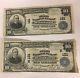1902 $10 First National Bank Of Hartford Ct Currency Notes Charter # 121 & 121n