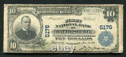 1902 $10 First National Bank Of Hattiesburg, Ms National Currency Ch. #5176