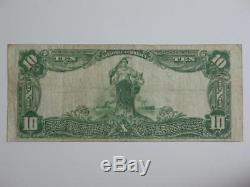 1902 $10 Large Size US National Currency Merchants Bank Mobile Alabama 13097