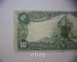 1902 $10 NATIONAL CURRENCY Bank Note INDIANAPOLIS IND. FLETCHER AMERICAN BANK