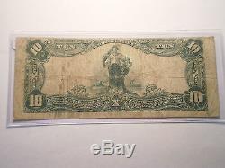1902 $10 NATIONAL CURRENCY NOTE LAKE CHARLES LOUISIANA/ RARITY State-6 Bank-4