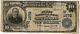 1902 $10 National Currency Large Note 1672 Bank Of Atchison Kansas Sz176
