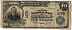 1902 $10 National Currency Note 1672 Bank Of Atchison Large Size Sz176