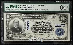 1902 $10 National Currency, The United States National Bank of Galveston, TX