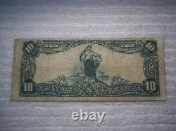 1902 $10 Opelika Alabama AL National Currency Plain Back #3452 1st Natl Bank #