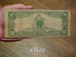 1902 $10 Ten Dollar Bill Note National Currency Bank Of Commerce St. Louis 4178